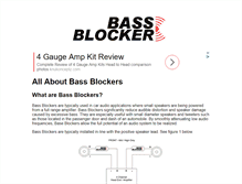 Tablet Screenshot of bassblocker.com